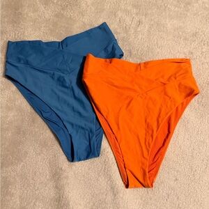 Aerie Blue and Orange Bikini Bottoms